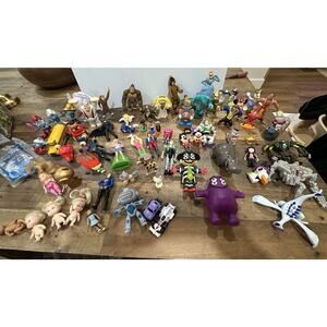 Lot Of 80+ Mixed Small Toys And Figures - Mcdonalds, Disney & More! Ships Free